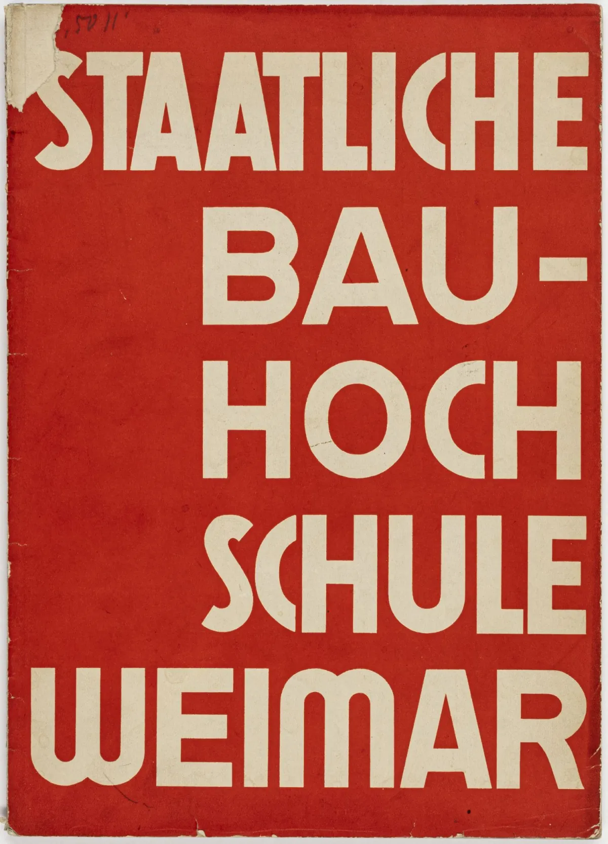 Bauhaus – Școala Superioară de Stat de Construcții Weimar 1929. Cu numeroase ilustrații. Redacție Werner Graeff. Weimar, 1929.