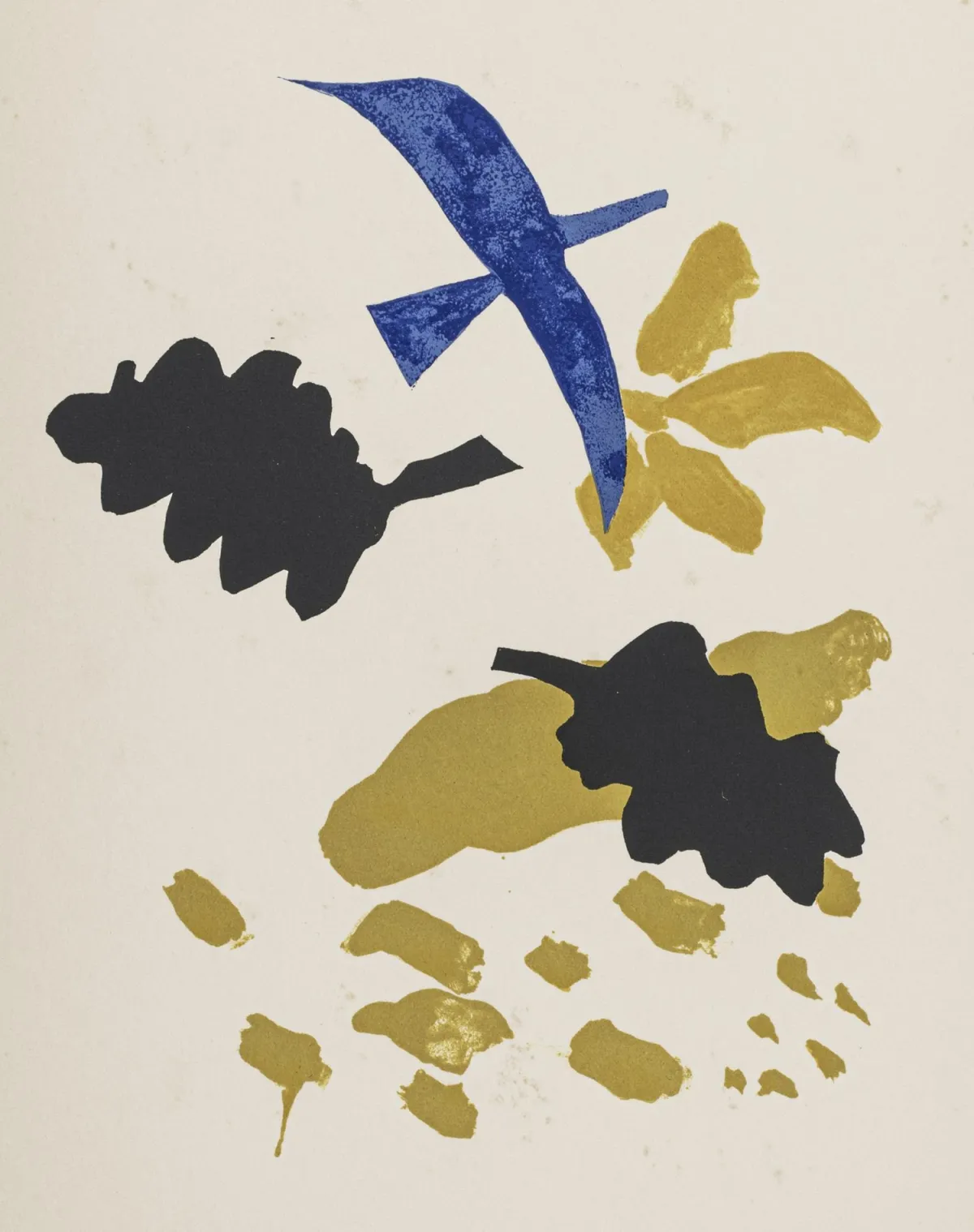 Braque, Georges – Benoit, Pierre-André. Mariette dans l'atelier ou la meilleure part. 1 aláírt eredeti színes litográfiával…