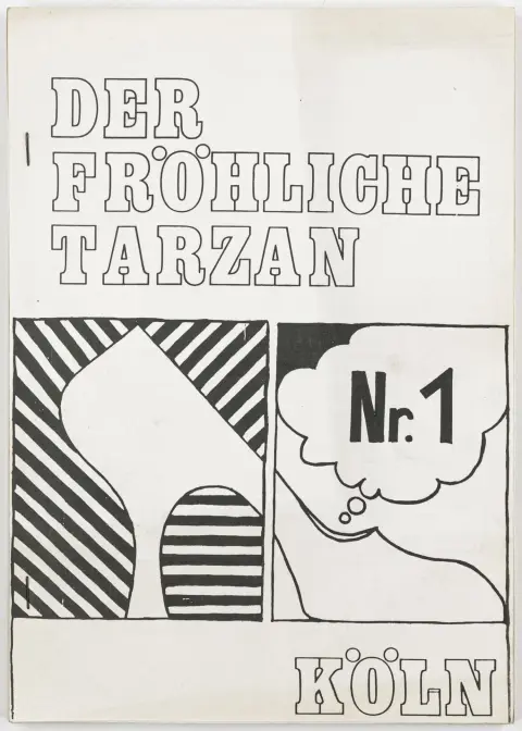 Brinkmann, Rolf Dieter – Der fröhliche Tarzan. Hefte Nr. 1, 3, 7 (von 9). Eine neue Zeitschrift für Dichtung aus Köln. Hrsg. Rolf-Eckart…