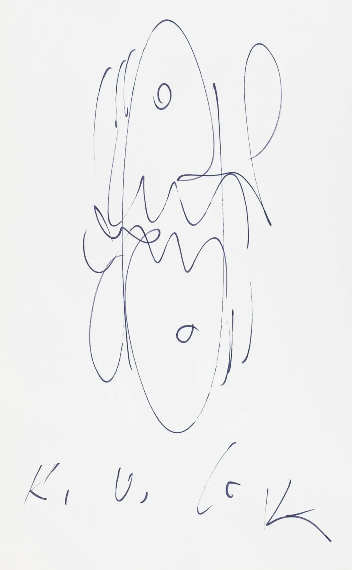 Götz, Karl Otto – zbirka od 6 djela, od kojih 3 s posvetom i originalnim crtežom kemijskom olovkom ili tušem. 1985-2000. 29,5 x 23 cm…