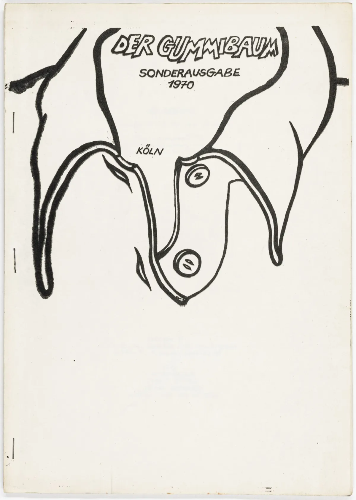 Der Gummibaum – kućni časopis za novu poeziju. Posebno izdanje 1970. Uredio Henning John von Freyend. S ilustracijama…