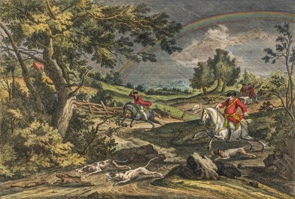 Ridinger, Johann Elias – Zbirka od 19 (1 koloriranih) bakroreza iz raznih serija. Oko 1735.-1768. Dimenzije listova: od 35 x 42…