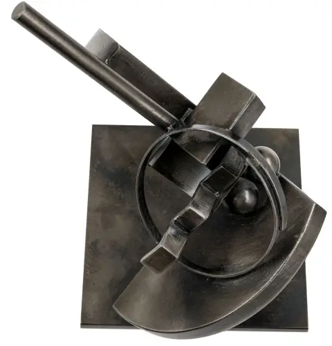 Benton, Fletcher – Folded Circle - Maquette #1. Stahl, braun patiniert. Signiert und datiert auf der Plinthe. 2008. 20 x 15 x 12,5 cm. Auf…
