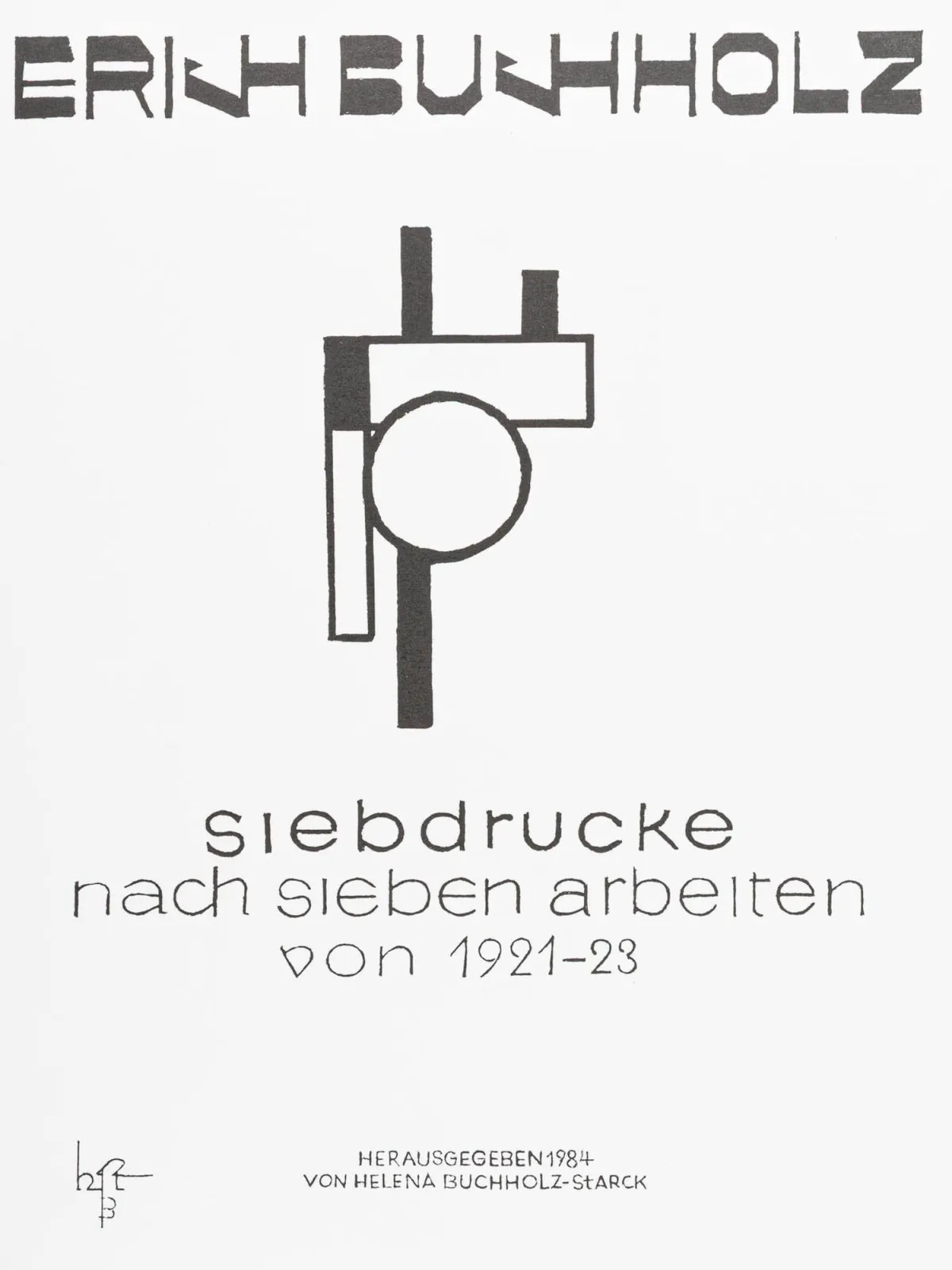 Buchholz, Erich – Sitotisci prema sedam radova iz 1921-23. 7 sitotiska u boji na rebrastom papiru. Na poleđini svakoga…