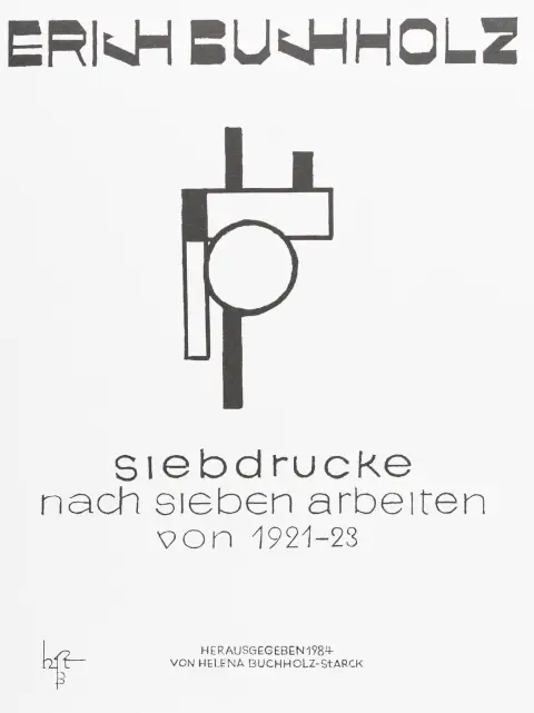 Buchholz, Erich – Siebdrucke nach sieben Arbeiten von 1921-23. 7 Farbserigraphien auf geripptem Papier. Verso je mit dem Nachlassstempel,…