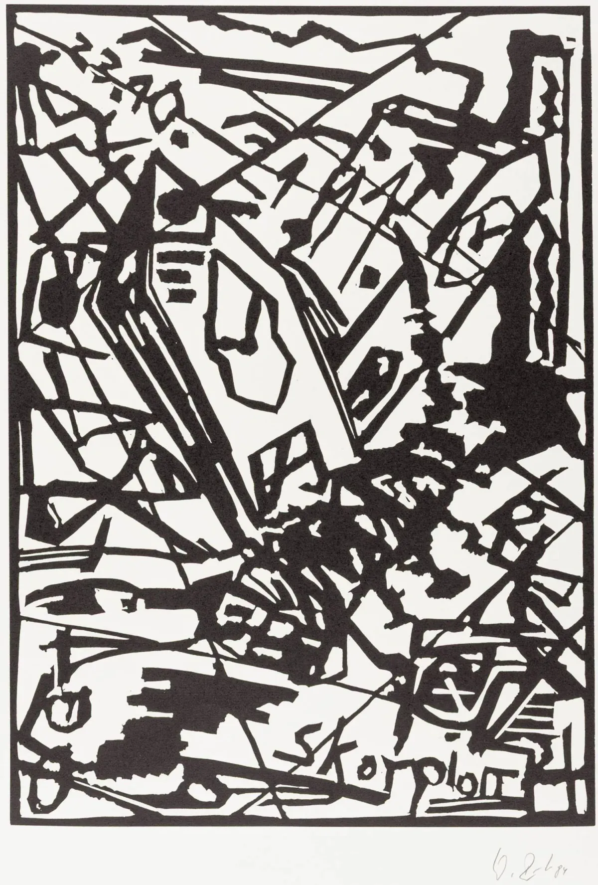 Büttner, Werner – Znakovi zodijaka. 6 linorezova. Svi potpisani dolje desno. 1984. Veličina slike: 42,5 x 29,5 cm. Veličina lista: 54,5 x 40…