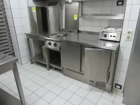 Linie de lucru din oțel inoxidabil, 3 piese, siliconată, fără conținut