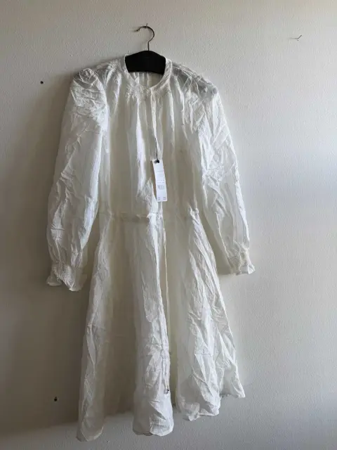 1 conjunto original vestido, blanco, talla 36, como nuevo