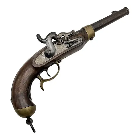 Kavalleriepistole, wohl Preußen M 1823 U/M, von Steinschloss auf Perkussion adaptiert, 19. Jh.