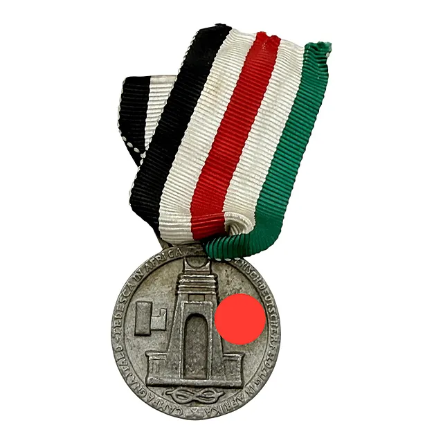 Italia, medalla de la campaña ítalo-alemana en África, zinc, De Marchis, Lorioli, 1942/43