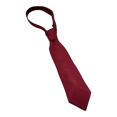 Hermès Paris, Seidenkrawatte mit ton-in-ton eingewebtem „H“-Muster in Weinrot, Designerkrawatte