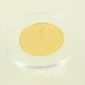 Goldmünze BRD 1 Deutsche Mark 2001