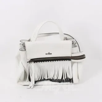 Sac bandoulière en cuir avec franges