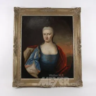 Gemälde "Damenportrait", 18. Jh.