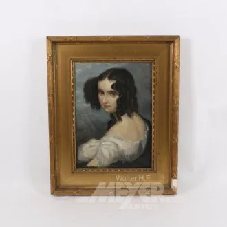 Gemälde "romantisches Damenportrait", 19. Jh.