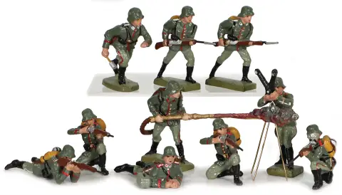 LINEOL, ELASTOLIN – Conv., soldats