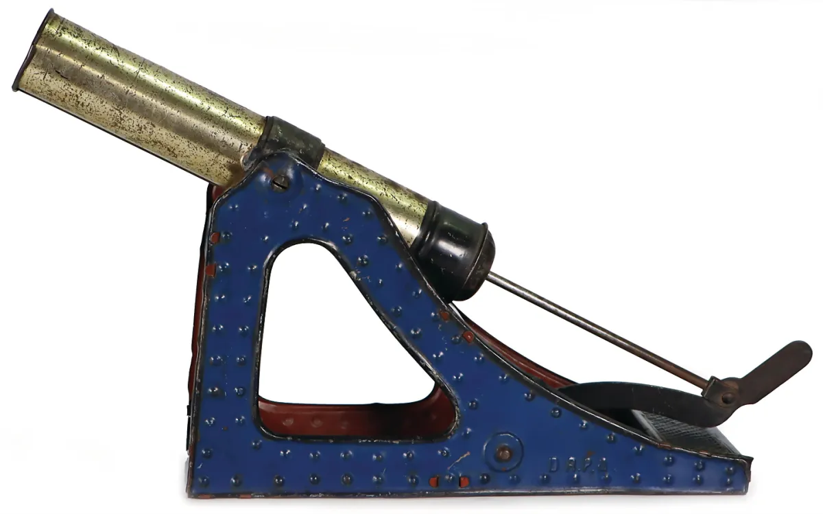 Canon, fer-blanc lithographié