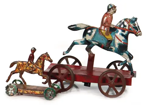 Jouet Penny – 2 pièces, tôle lithographiée