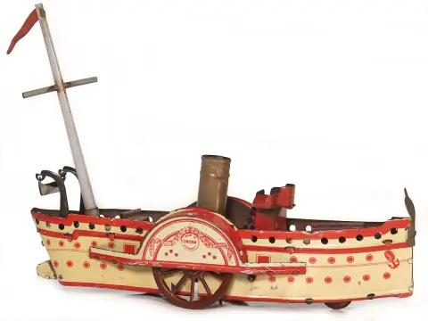 OROBR – Bateau à roues, tôle lithographiée