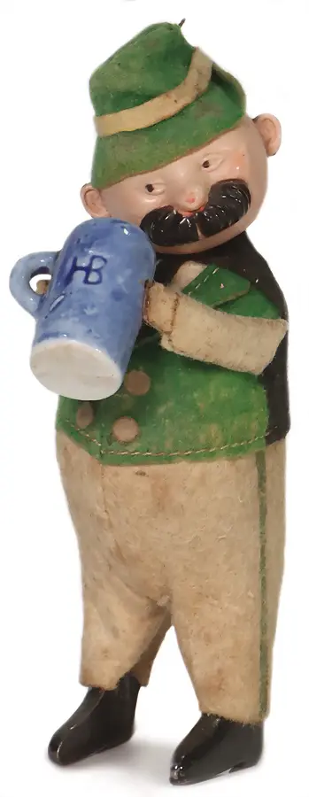 SCHUCO – Figurine dansante, paysan avec cruche