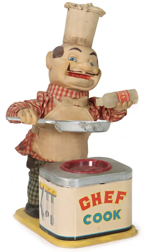 Jouet à batterie, chef cuisinier