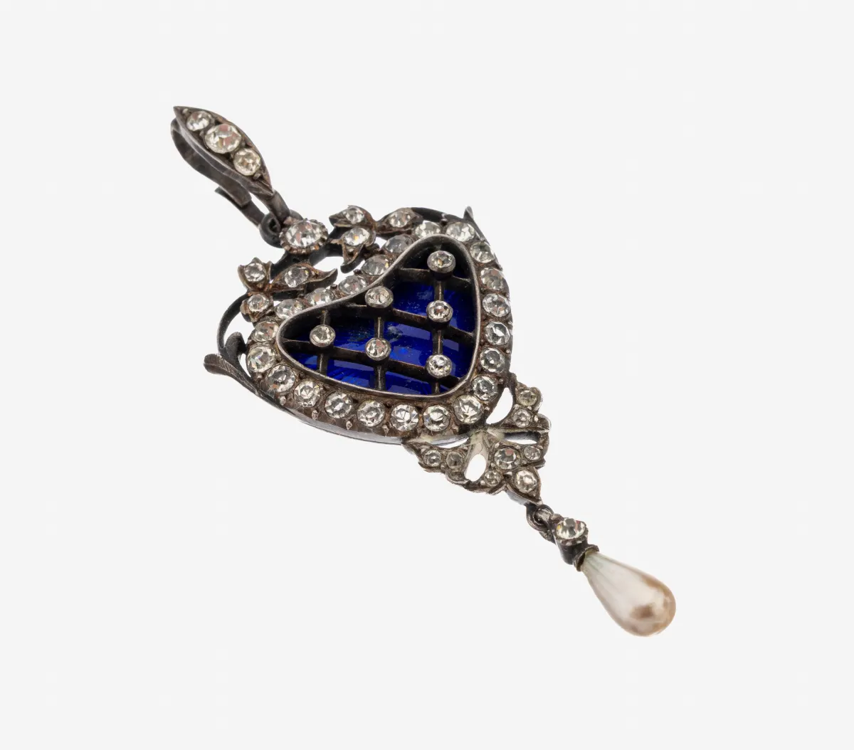 Pendentif, probablement vers 1900, argent 925, modèle pour bijou véritable, dit
