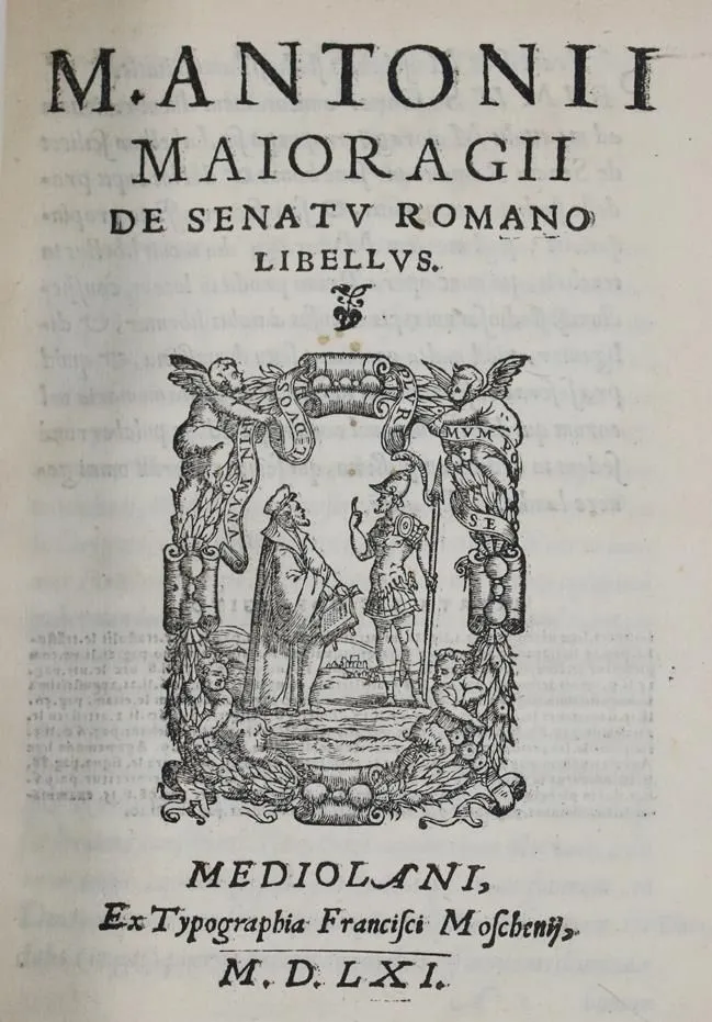 Majoragio, M.A. – De senatu romano libellus