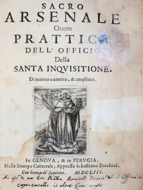 (Masini,E.). – Sacro arsenale overo prattica dell' officio della santa inquisitione