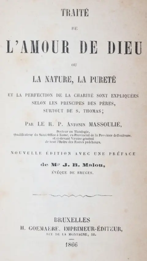 Massoulie,A. – Traite de l'amour de dieu ou la nature, la purete..