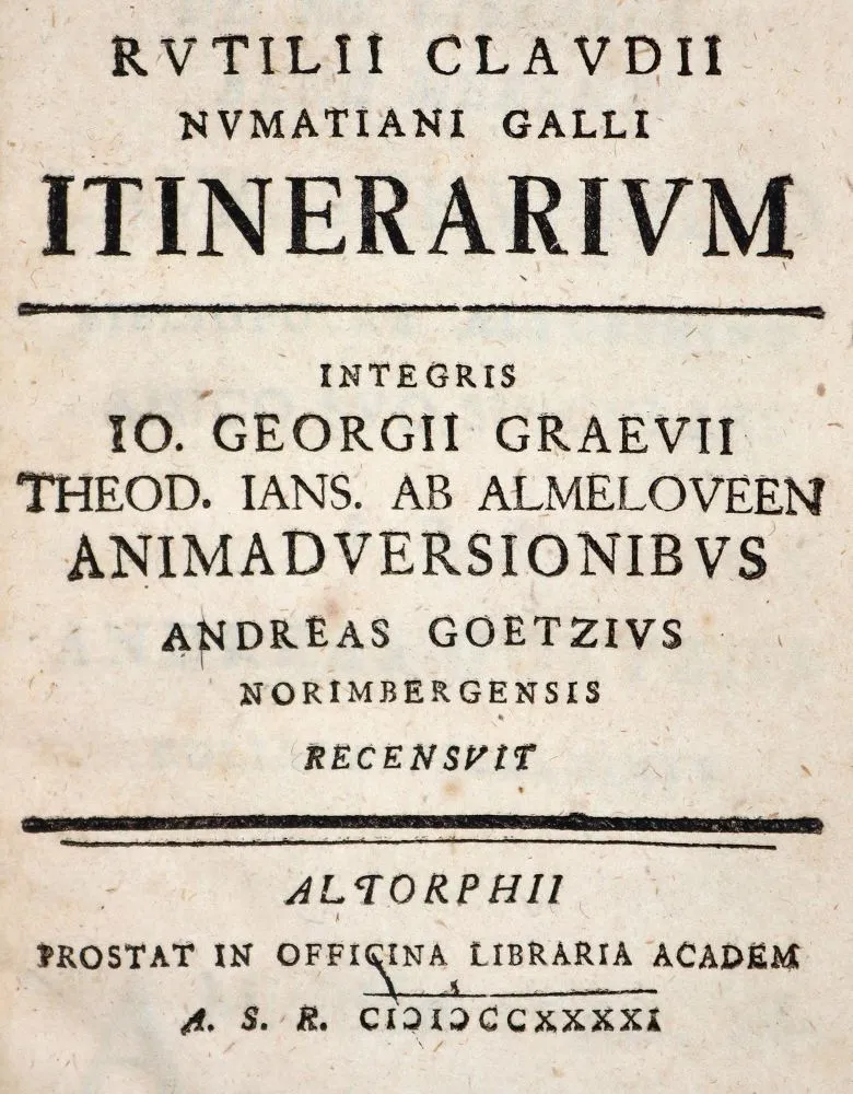 Namatianus, R.C. – Itinerarium