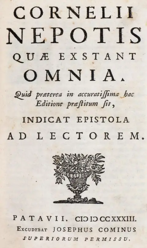 Nepos,C. – Quae exstant omnia