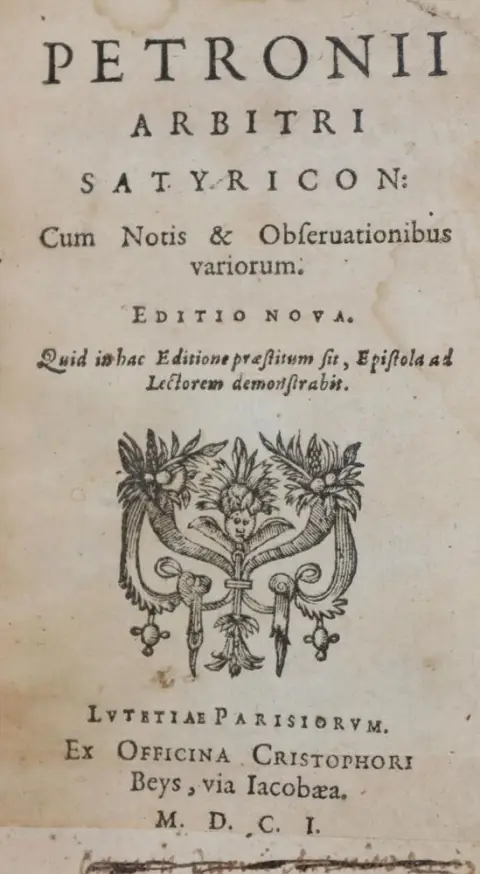 Petronius Arbiter. – Satyricon, cum notis & observationibus variorum