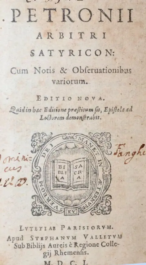 Petronius Arbiter. – Satyricon, cum notis & observationibus variorum
