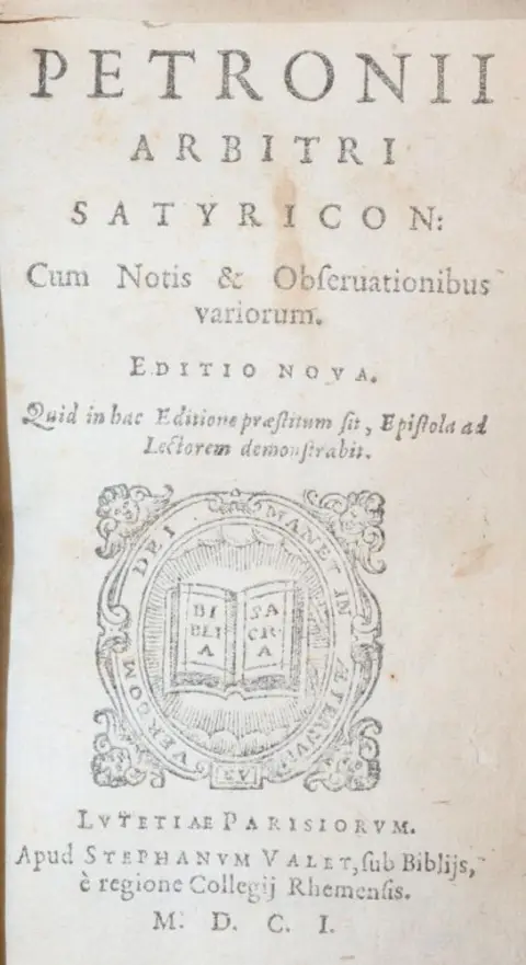 Petronius Arbiter. – Satyricon, cum notis & observationibus variorum