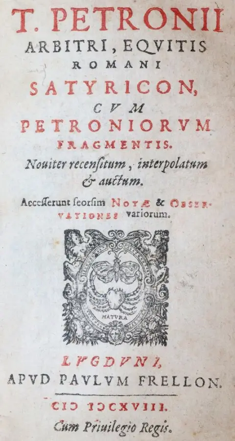 Petronius Arbiter,T. – Satyricon cum Petroniorum fragmentis