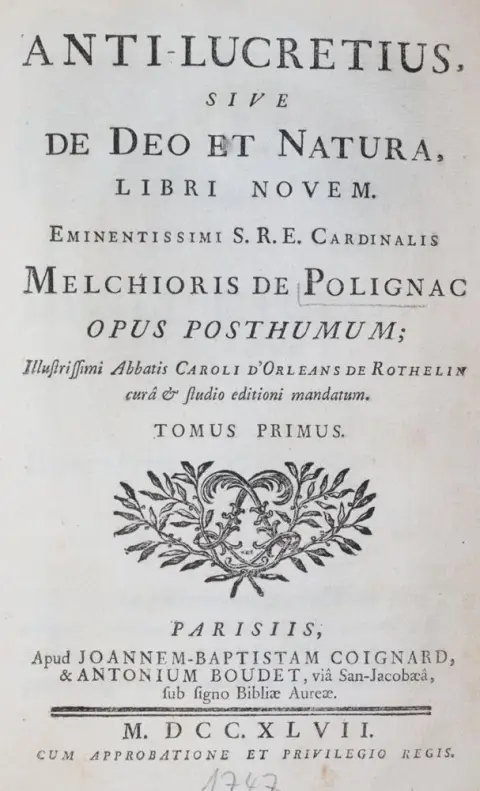 Polignac,M.de. – Anti-Lucretius, sive de deo et natura, libri novem