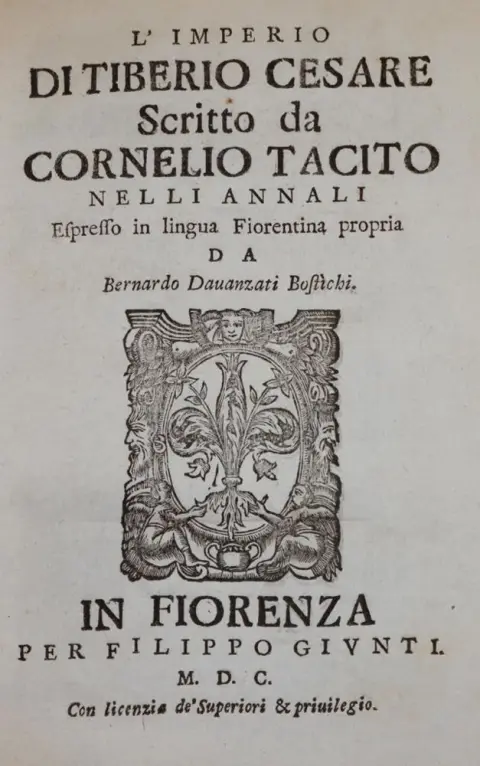 Tacitus,C.C. – L'Imperio di Tiberio Cesare