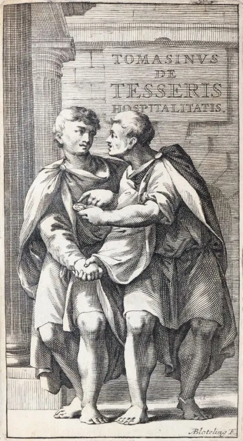 Tomasini,J.P. – De tesseris hospitalitatis liber singularis, in quo jus hospitii universum, apud veteres potissimum, expenditu