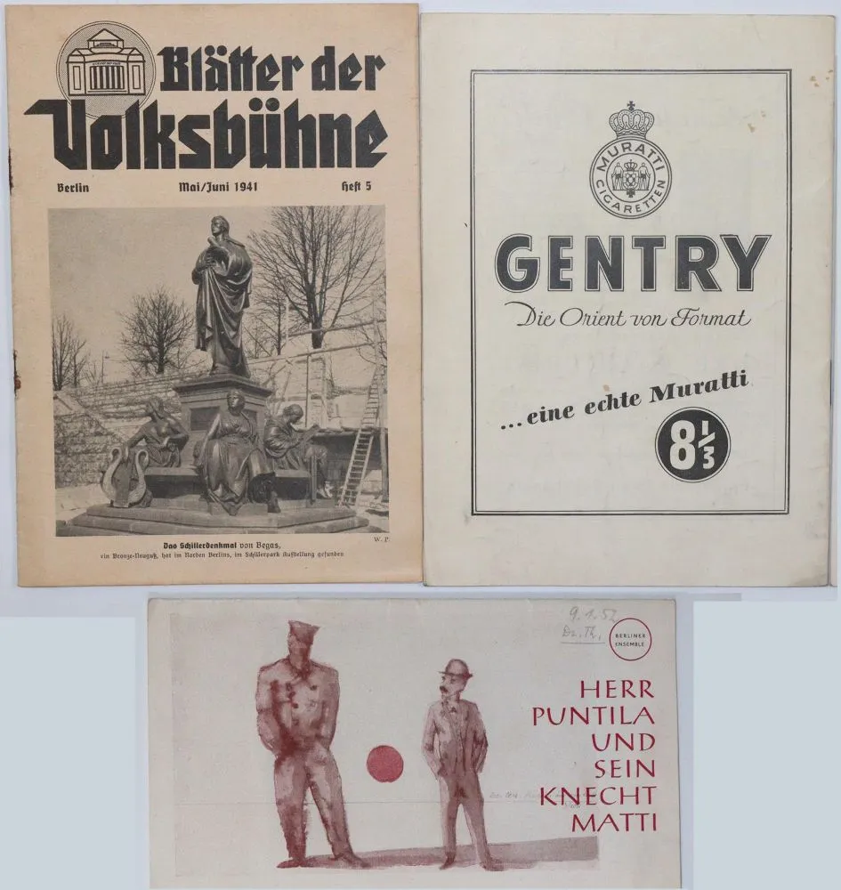 Programmes de théâtre. – Vaste collection, div.