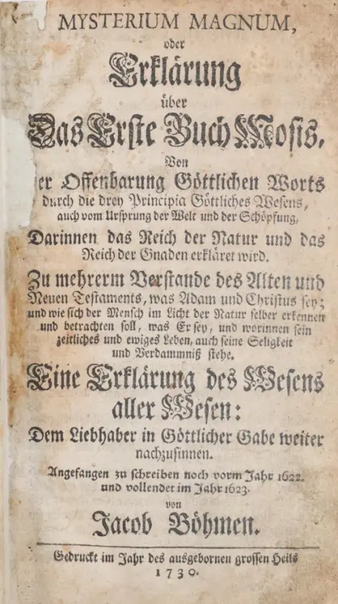 Böhme,J. – Mysterium magnum, oder Erklärung über das erste Buch Mosis
