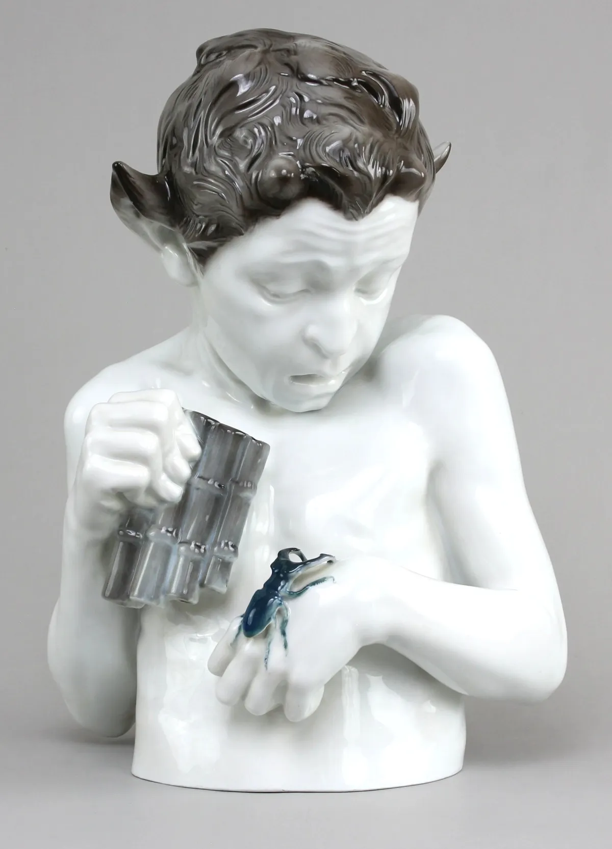 Rosenthal figurine "Schrecken" – porcelain painted, H 40.5 cm, design Ferdinand Liebermann (1883 – 1941) 1908/10, execution…