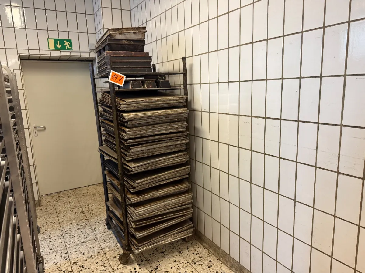 Stahl-Transportwagen (mit 2-Rand Alu-Lochblechen)