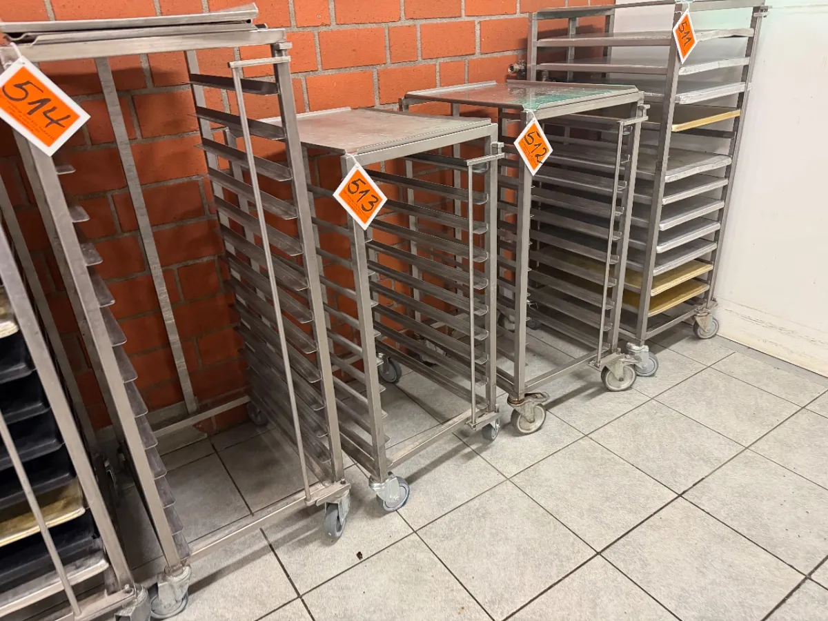 Transportwagen van roestvrij staal