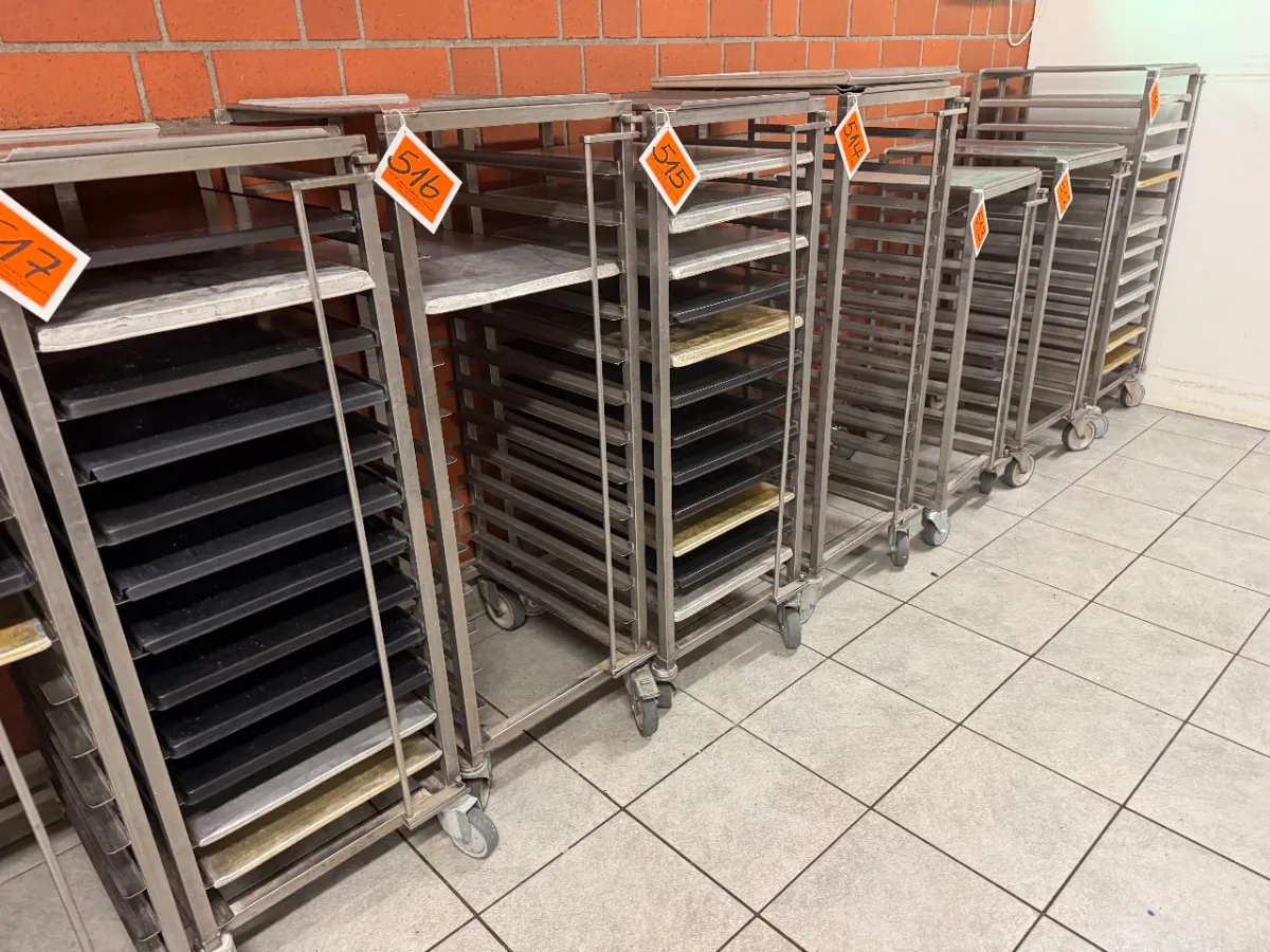 Transportwagen van roestvrij staal