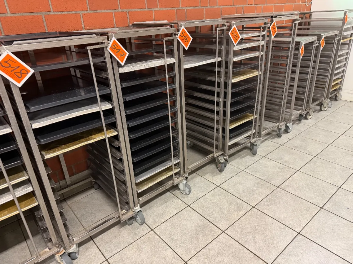 Transportwagen van roestvrij staal