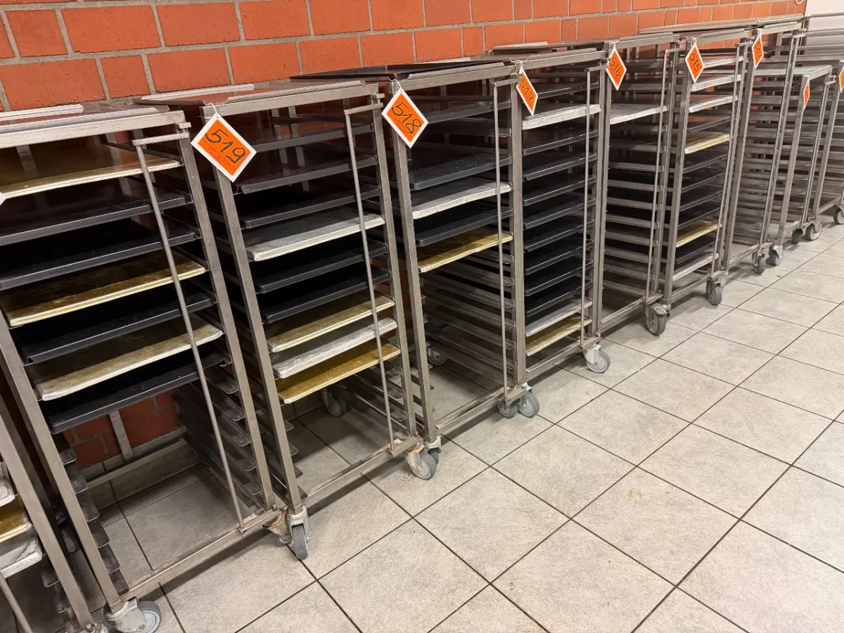 Transportwagen van roestvrij staal