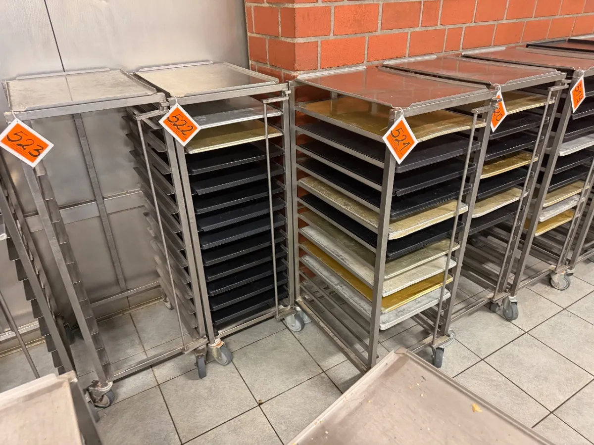 Transportwagen van roestvrij staal