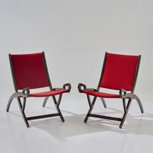 Gio Ponti – Deux fauteuils pliants 'Ninfea', 1958 (design)