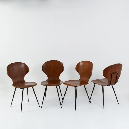 Carlo Ratti – Quatre chaises, vers 1958 (design)
