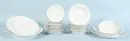 Service parts, 26 pieces "KPM, Berlin" – porcelain, white, shape "Neuosier", 8 soup plates, 6 starter plates, 4 dessert plates and 4 platters (largest platter 49…